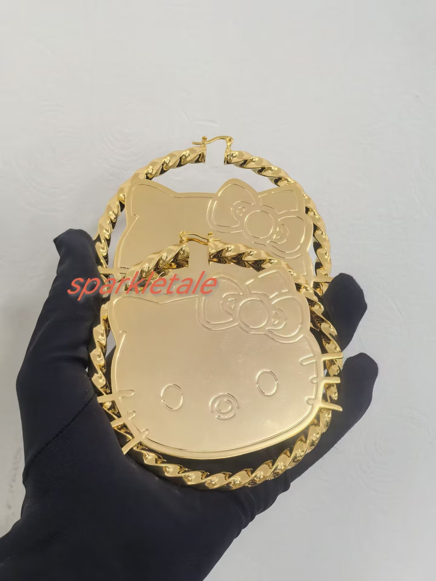 Custom HelloKitty Hoop earring jewelry